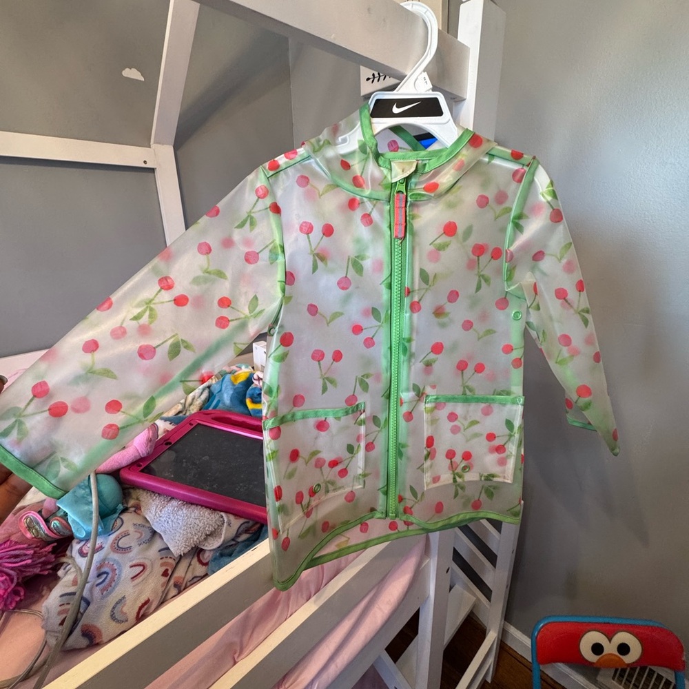 CAT & JACK Cherry Print Kids Raincoat